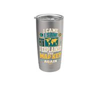 Explained Map Key Geography Teacher Stainless Steel Insulated Tumbler