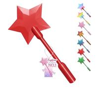 Explcior 3D Printed Credit Card Wand Tap to Pay, Magic Fairy Wand Card Holder, Star Wands Contactless Payment Cards Holder, Suitable for Kids Pranks and Contactless Payments Easy Checkout(Red)