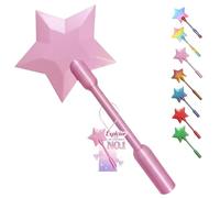 Explcior 3D Printed Credit Card Wand Tap to Pay, Magic Fairy Wand Card Holder, Star Wands Contactless Payment Cards Holder, Suitable for Kids Pranks and Contactless Payments Easy Checkout(Pink)