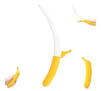 Explcior 3D Printed Retractable Banana Sword, Plastic Extendable Banana Wand, Banana-Shaped Stretchable katana Toy, Funny Holiday Role-Playing Prop Toy for Stress Relief(01#)