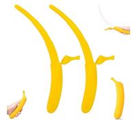 Explcior 3D Printed Retractable Banana Sword, Plastic Extendable Banana Wand, Banana-Shaped Stretchable katana Toy, Funny Holiday Role-Playing Prop Toy for Stress Relief(02 * 2)