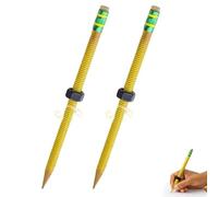 Explcior Adhd Pencil - Sensory Threaded Pencils for Adhd & Anxiety, Fidget Pencil with Sliding Nut, Silent Sensory Tool Stress Relief Rotating Pen Perfect for School Office Home(2pcs)