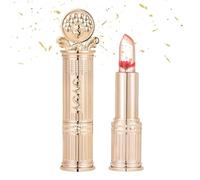 Explcior Color Changing Moisturizing Lipstick, Transparente Transferproof Gold Crystal Color Changing Lip Stick for Women, Long Lasting 24 Hours Tinted Moisturizing Glossy Shine Lip Gloss(#A)