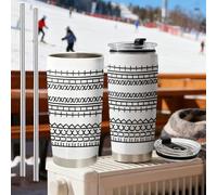 Explcior Hidden Swear Message Mug - Fuck This Shit, Funny FTS Hidden Message Tumbler, Stainless Steel Coffee Cups Gifts for Adults, Office Prank, Funny Christmas Cup for Work(01#*2)