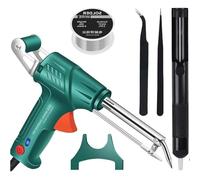 Explcior Multi-function Soldering Iron Soldering Gun Set, External Heating Soldering Gun, Soldering Gun Kit, 60w Removable Automatic Soldering Gun for Electronics Welding Repair DIY(5-piece Set)