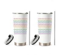 Explcior Secret Message Mugs with Secret Messages - F*ck This Sh*t 20oz Stainless Steel Hidden Code Tumblers with Lids and Straws Funny Adult Coffee Cups for Friends Coworkers Office Gifts