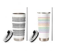 Explcior Secret Message Mugs with Secret Messages - F*ck This Sh*t 20oz Stainless Steel Hidden Code Tumblers with Lids and Straws Funny Adult Coffee Cups for Friends Coworkers Office Gifts