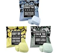 Explicit Essentials Shower Steamers Gift Set | 12 Aromatherapy Shower Steamers (3 Scent Trio) | Eucalyptus Mint, Jasmine Vanilla & Lemon Eucalyptus | Relaxation & Stress Relief Spa Gift for Self-Care