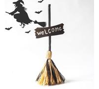 Explicitu Floating Witch's Broom -Haunted Dancing Broom, Dancing WitchesBroom, Halloween Witch Flying Broomstick with Spooky Sound, for Indoor & Outdoor Porch Halloween Party Decorations (1 PC)