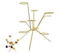 Exploded Fruit Bowl, Exploding Tiered Fruit Bowl Stand, Fireworks On the Dinner Table, Stainless Steel Aesthetic 360° Display Rack, Creative Centerpiece for Home Kitchen Counter Table Decor (Gold)