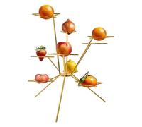 Exploded Fruit Bowl Stand, Exploding Fruit Bowl Stand On the Dinner Table, Stainless Steel Aesthetic 360° Display Rack, Creative Centerpiece For Home, Kitchen Counter & Dining Table Decor (Gold)