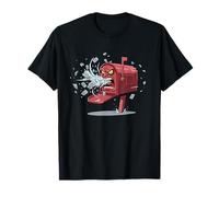 Exploding Angry Mailbox Funny Junk Mail Rage T-Shirt