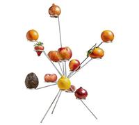 Exploding Fruit Bowl: Exploded Tiered Fruit Bowl Stand, Stainless Steel Aesthetic 360° Display Rack, Fireworks On The Dinner Table, Creative Centerpiece for Home Kitchen Counter & Dining Table Decor