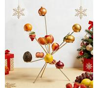 Exploding Fruit Bowl, Fireworks on the Dinner Table, Art Suspended Fruit Display, 360-Degree Full Ventilation Keeps Fresh, Creative Stainless Steel Fruits Stand, Metal Dining Table Ornaments