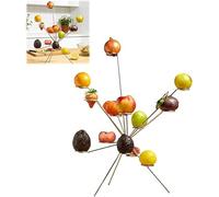 Exploding Fruit Bowl,Fireworks on The Dinner Table,Creative Stainless Steel Fruit Stand,Art Floating Fruit Display,Creative Home Decor Fruits Rack,for Kitchen Dining Table Centerpiece Decor (1 pcs)