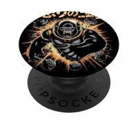 Exploding gorilla in space suit with angry power Japanese PopSockets Adhesive PopGrip