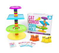 Exploding Kittens Cat Condo, 2+ Players, Age 8+ Throwing Game | Toss cat bean bags onto the condo tower, score based on where they land, and take on 30 challenges indoors or out.