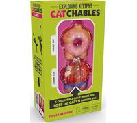 Exploding Kittens Catchables Donut & Wooden Cat Throwing and Catching Game - Pack of 2