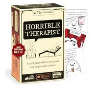 Exploding Kittens Horrible Therapist: Extra Horrible Edition 3-8 Players - Ages 17+ - 15 Minutes to Play - Comic Building Game - Party Game, Family Game Night, Card Game, White