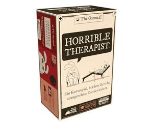 Exploding Kittens, Horrible Therapist Funny Party Game German | Adult card game for 3-8 players, 15 minutes, creative game with black humour from 18 years