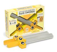 Exploding Kittens - Let's Hit Each Other With Fake Swords - Sword-Fighting Card & Board Games for Family Fun - For Adults, Teens & Kids Age 7+ - 3-6 Players - Includes 2 Foam Swords, 72 Cards