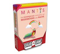 Exploding Kittens, Mantis: Grab & Game, Party Game, Card Game, 2-4 Players, from 7+ Years, 10 Minutes, German, Multicoloured, Colourful