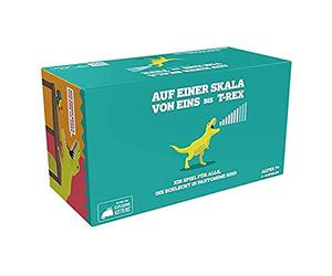 Exploding Kittens | On a Scale from One to T-rex | Party Game | Card Game | 2-8 Players | From 7+ Years | 15+ Minutes | German