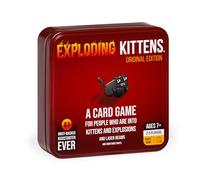 Exploding Kittens Original Edition in a Collectible TIN - Hilarious Card Game for Family - Easter Basket Stuffer - Easter Party Game for Ages 7 and Up - 56 Cards - 2-5 Players - 15 Minutes of Play