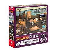 Exploding Kittens Slothness of Memory Jigsaw Puzzle, 500 Pieces | A 500-piece jigsaw puzzle with premium blue board pieces, full-color reference sheet, and 100% recycled materials.