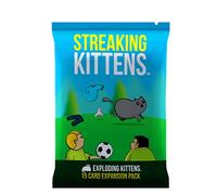 Streaking Kittens Expansion Pack by Exploding Kittens - Card Games for Adults Teens & Kids - Fun Family Games - A Russian Roulette Card Game,Blue