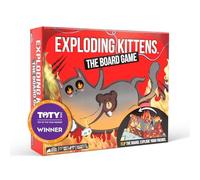 Exploding Kittens The Board Game, 2-6 Players, Age 7+ | One of the bestselling card games of all time is now a board game! Flip the pop-up board, strategize, sabotage, and surprise.
