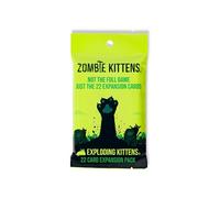 Exploding Kittens Zombie Kittens Expansion Pack 2-5 Players - Ages 7+ - 15 Minutes to Play - Zombie Kittens Original Game Required - Party Game, Family Game Night, Kid and Adult Card Game