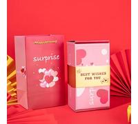 Exploding Money Gift Box, Christmas Surprise Explosion Gift Box-Creating the Most Surprising, Folding Bouncing Red Envelope, Cash Explosion for Birthday Anniversary Valentine (Pink1 10 Bounce Boxes)