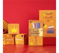 Exploding Money Gift Box, Christmas Surprise Explosion Gift Box-Creating the Most Surprising, Folding Bouncing Red Envelope, Cash Explosion for Birthday Anniversary Valentine (Yellow 16 Bounce Boxes)