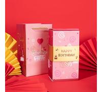 Exploding Money Gift Box, Christmas Surprise Explosion Gift Box-Creating the Most Surprising, Folding Bouncing Red Envelope, Cash Explosion for Birthday Anniversary Valentine (Pink2 6 Bounce Boxes)