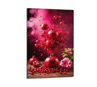 Exploding Pomegranates Wall Art, Artistic Print, Fantasy Poster, Mystical Canvas Picture, Creative Decor for Living Room Bedroom Study Poster Decorative Painting Canvas Wall Posters And Art Picture Pr