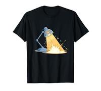 Exploding Spotlight Mad Desk Lamp Cartoon Mayhem T-Shirt
