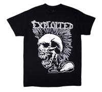 Exploited (The - Mohican Skull T Shirt (XX-Large) Black