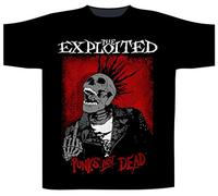 Exploited (The Punks Not Dead/Splatter T Shirt (XX-Large) Black