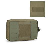 Explokit Admin Molle Pouch EMT Medical Utility Bag Tactical First Aid Kit Emergency Survival Gear Organizer with Map Pocket for Outdoor Camping Travel Hiking Camping Hunting (#01-Army Green)