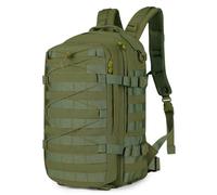 Explokit Tactical Backpack 25L Military Survival Game Army Rucksack Molle Casual Daypack for School Travelling Hiking Camping Trekking (#02-Army Green)