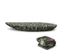 Explopur Kayak Cover - Professional Universal Waterproof UV Resistant Dust Storage Canoe Boat Cover Shield - Camouflage 3 - for Kayak Length 3.1-3.5m / 10.7-11.4ft