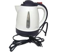 Explora® 12V DC Socket Electric Car Van Portable Travel Camping Caravan Kettle Tea Coffee Teapot Boiling Rapid Fast Boil Water Heater Cigarette Lighter - 1 Litre Capacity