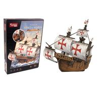 EXPLORA - Boat Santa Maria - 3D Puzzles - 540032 - 204 Pieces - Level 5 - Without Glue or Scissors - Educational - Building Game - Kids Gift - Model - From 8 years old