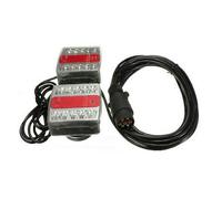Explora® EMLTL75M Magnetic Trailer Lights Rear Towing Combination Cluster LED Light Board Lamp Kit Caravan Horsebox - 7-Pin Plug With 7.5 Metre Cable Lead Wire