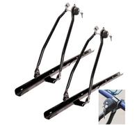 EXPLORA ERMBC1, 2 x Universal Upright Lockable Car Roof Mounted Bike Bicycle Rack Bar Carriers