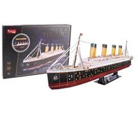 EXPLORA - Titanic Boat - Luminous 3D Puzzles - 540051-266 Pieces - Level 8 - Without Glue or Scissors - Educational - Building Game - Kids Gift - Model - Cruise Ship - From 8 Years