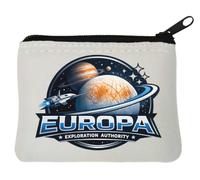 Exploration Mission to Jupiter's Moon Europa Neoprene Coin Purse Pouch 10x11cm White