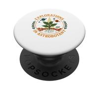 Explorations in Astrobotany Retro Space Botany Science Art PopSockets Adhesive PopGrip