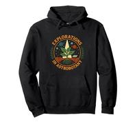 Explorations in Astrobotany Retro Space Botany Science Art Pullover Hoodie